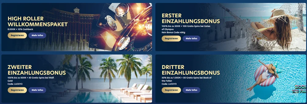 Lucky Dreams Casino Einzahlungsbonusse