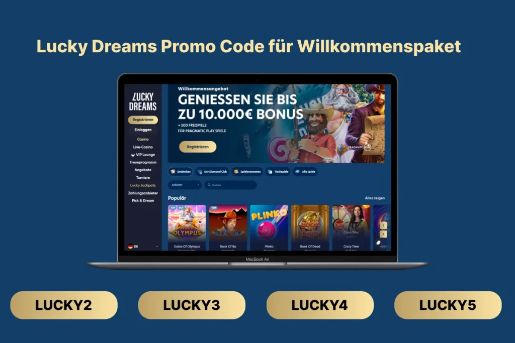 Lucky Dreams Casino Willkommensbonus Codes